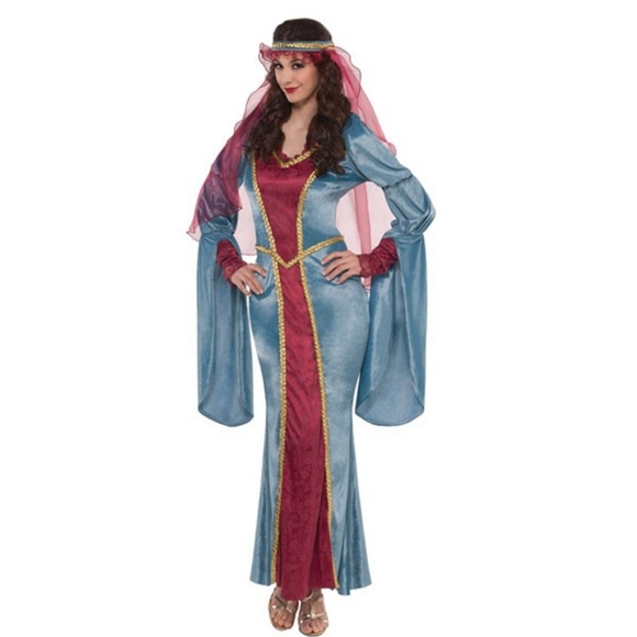Women's Renaissance Queen Costume (Large/10-12) - Picture 1 of 7